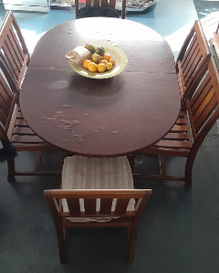 Table à Manger en Palissandre Massif 