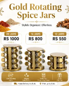 Rotating spice jars 