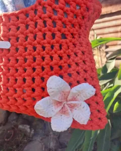 Beach crochet bag