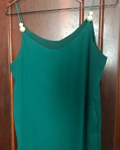 Green pearl blouse
