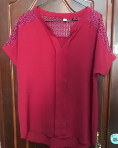 Red blouse