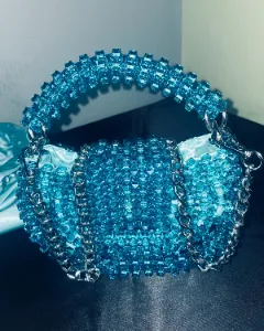 Luna Blu – Handmade Acrylic Beaded Bag