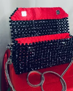 Aurum Noctis – Handmade Austrian Crystal Beaded Bag