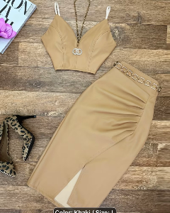 Co ord Set Kaki