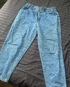 High rise balloon jeans